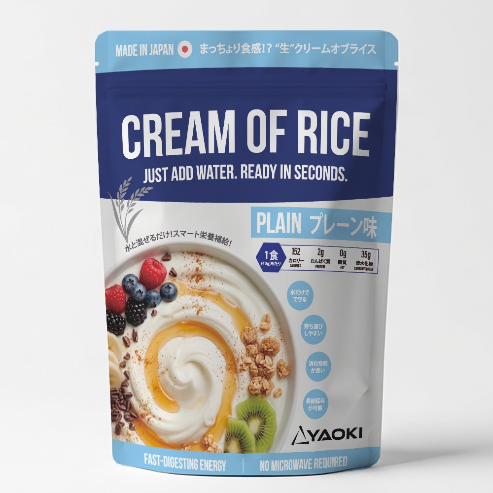 プレーン味。水と混ぜるだけで食べられる状態になる